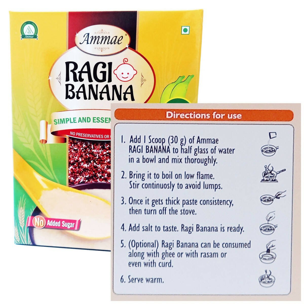 Ammae Sprouted Ragi with Raw Banana - Distacart