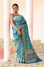 Thumbnail for Joban Fashion Aqua Soft Pure Handloom Banarasi Silk Saree