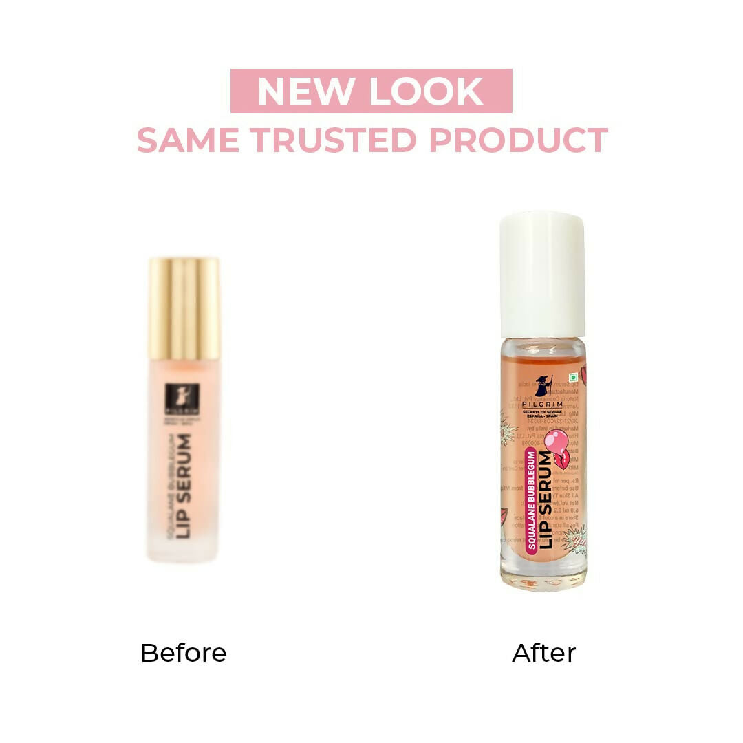 Pilgrim Spanish Lip Serum (Bubblegum) with Roll-on For Visibly Plump Lips, Hydrating Lip Serum For Dark Lips - Distacart