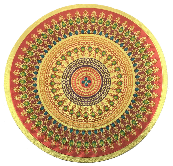 Stickerbazaar Micro Golden Embossing Rangoli Stickers