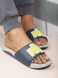 Thumbnail for Roadster The Lifestyle Co. Men Blue Printed Sliders