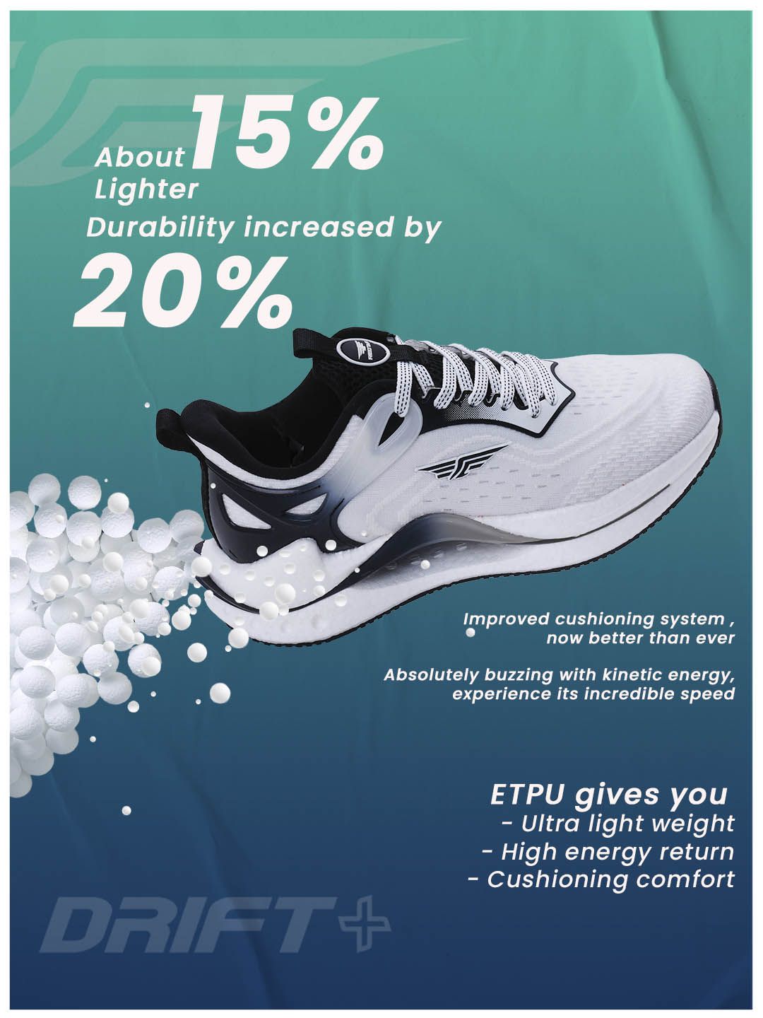 Red Tape Women Drift + Mesh ETPU Walking Shoes