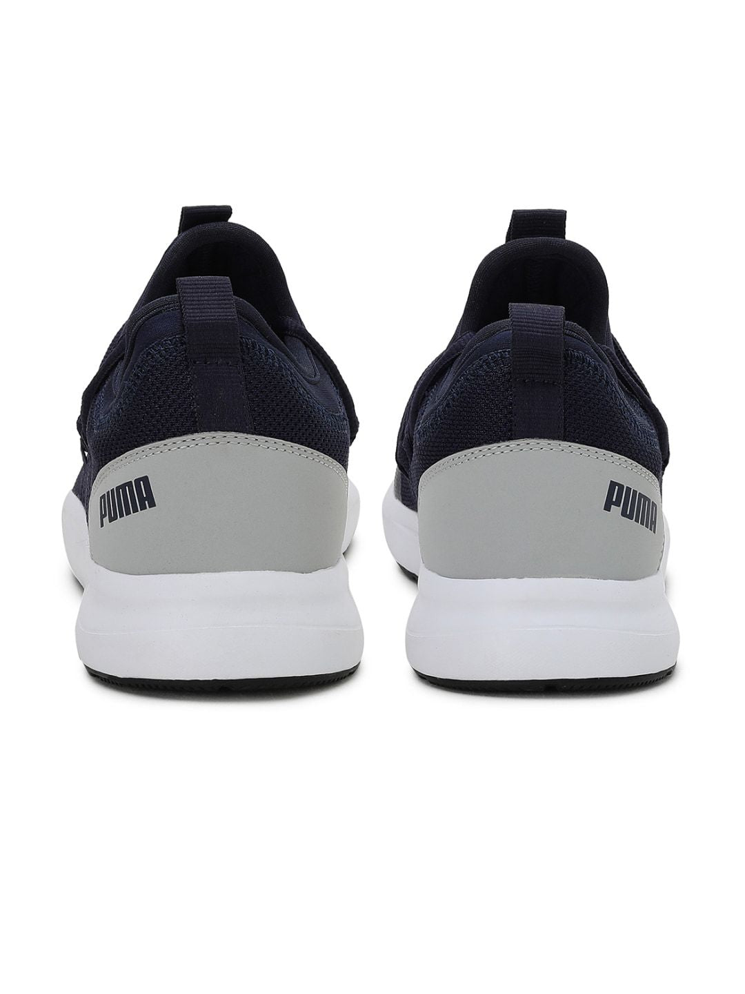 Puma Men Navy Blue Woven Design Skipper Sneakers