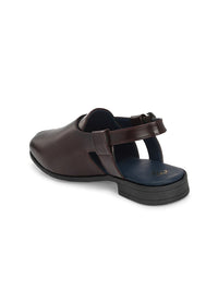 Thumbnail for House of Pataudi Textured Shoe-Style Sandals