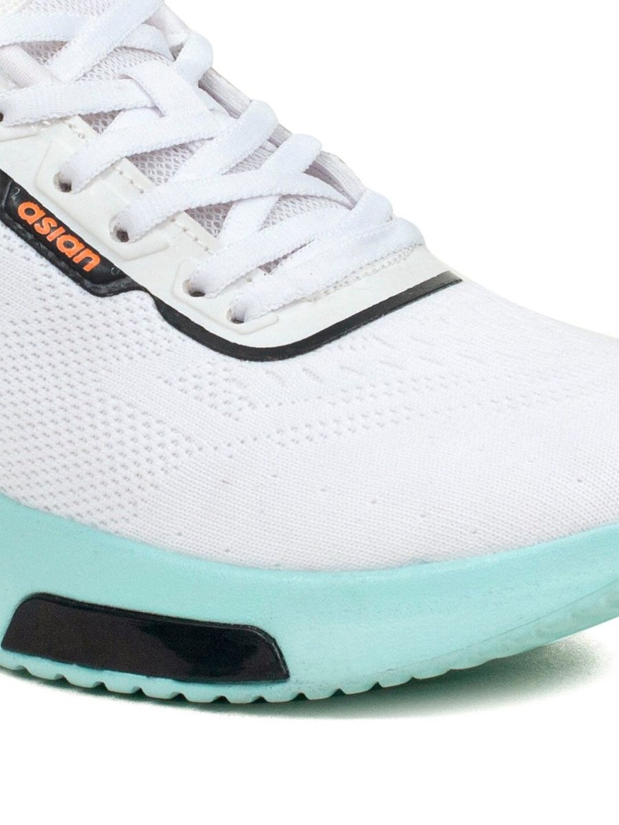 ASIAN Men White Mesh Running Shoes