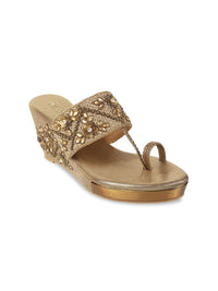 Thumbnail for Metro Embellished Wedge Heels
