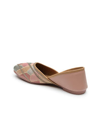 Thumbnail for Anouk Women Woven Design Mojaris Flats