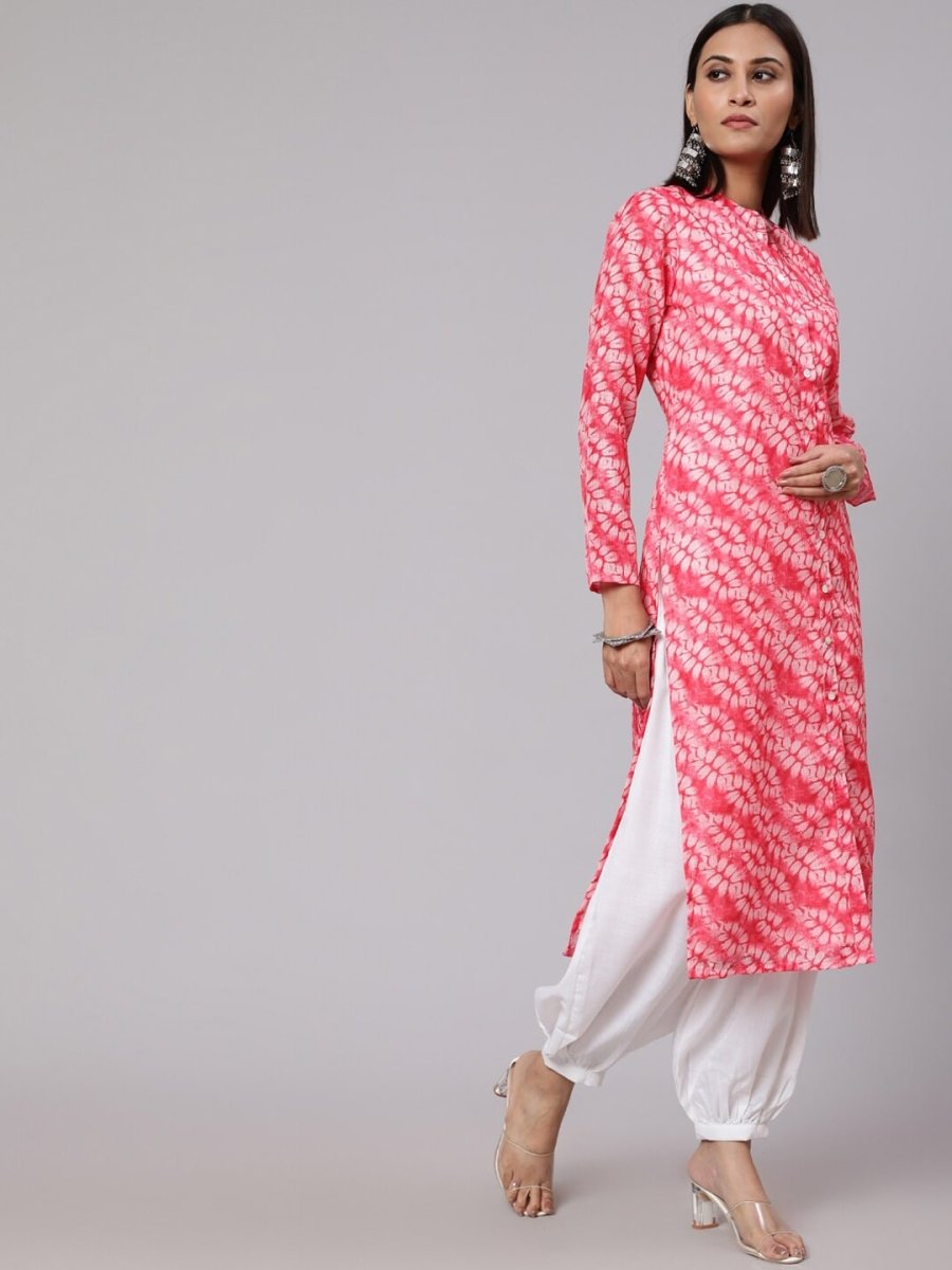 Aks Floral Printed Straight Kurta - Distacart