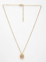 Thumbnail for NVR Women's Rose Gold Heart Shape American Diamond Metal Chain - Distacart