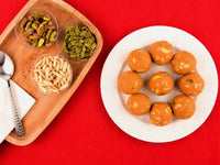 Thumbnail for Anything But Sugar Besan char Magaj Laddoo (Jaggery)