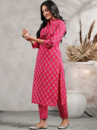 Thumbnail for Anubhutee Ethnic Motifs Printed Pure Cotton Kurta with Trousers - Distacart