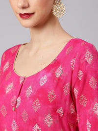 Thumbnail for Aks Ethnic Motif Printed Cotton Straight Kurta - Distacart