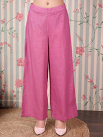 Thumbnail for Ode by House of Pataudi Floral Printed Regular Pure Cotton Kurta with Trousers - Distacart