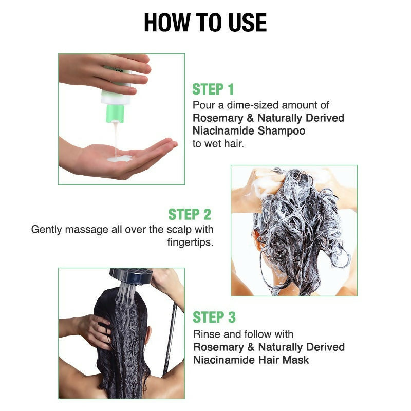 Nykaa Naturals Rosemary & Naturally Derived Niacinamide Shampoo + Mask Hair Growth - Distacart