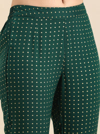 Thumbnail for Anouk Women Polka-Dots Printed Kurta with Trousers - Distacart