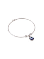 Thumbnail for NVR Women Silver-Plated Evil Eye Rakhi With Roli Chawal - Distacart