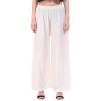 Thumbnail for Asmaani Off White Color Plain Sarara Palazzo