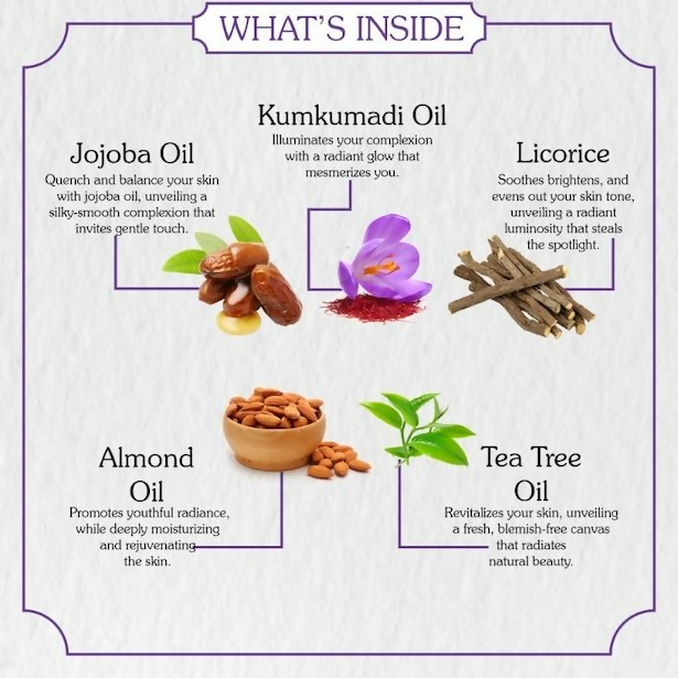 Bake Kumkumadi Face Oil For Brightening & Glowing Skin - Distacart