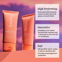 Thumbnail for Foxtale Tinted Sunscreen SPF 50 PA++++ & Primer Shade 2 - Medium, Water Resistant with Dry-Touch Finish, Blurs Out Pores