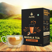 Thumbnail for Auric Kadak Moringa Masala Tea - Black Tea from Assam & Darjeeling with Real Spices (Cardamom, Ginger, Black Pepper)