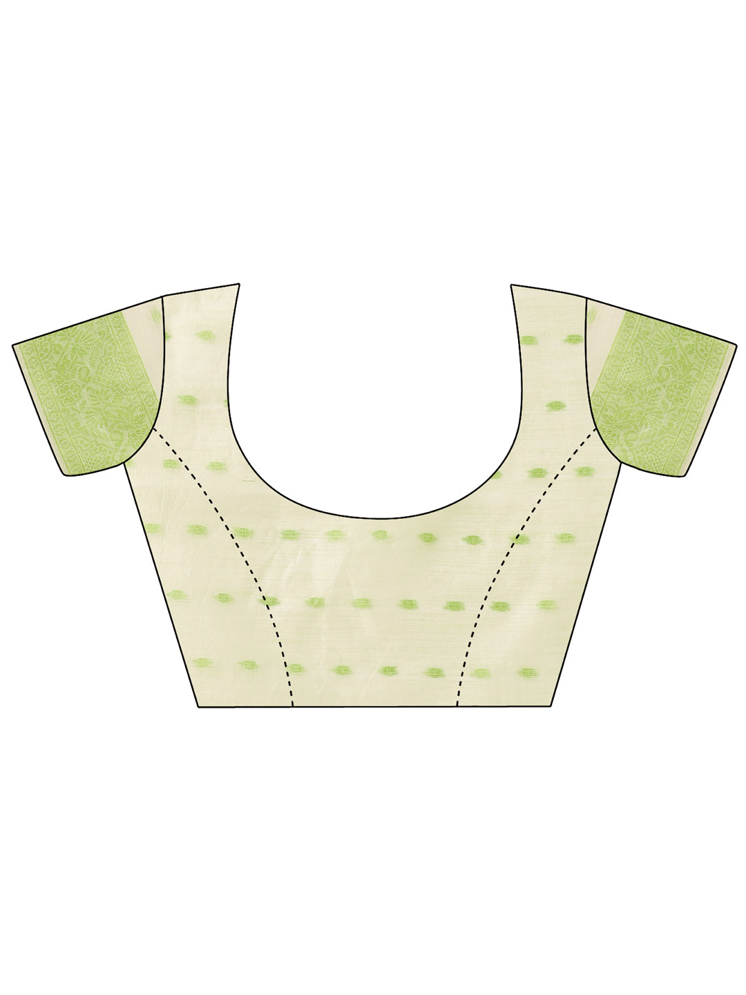 Aanika Women Light Green Cotton Saree With UnStiched Blouse - Distacart