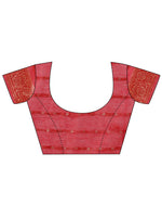 Thumbnail for Aanika Women Maroon Cotton Saree With UnStiched Blouse - Distacart