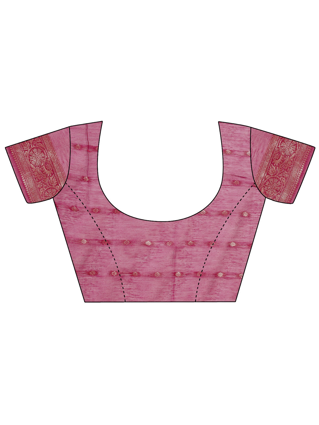 Aanika Women Magenta Cotton Saree With UnStiched Blouse - Distacart