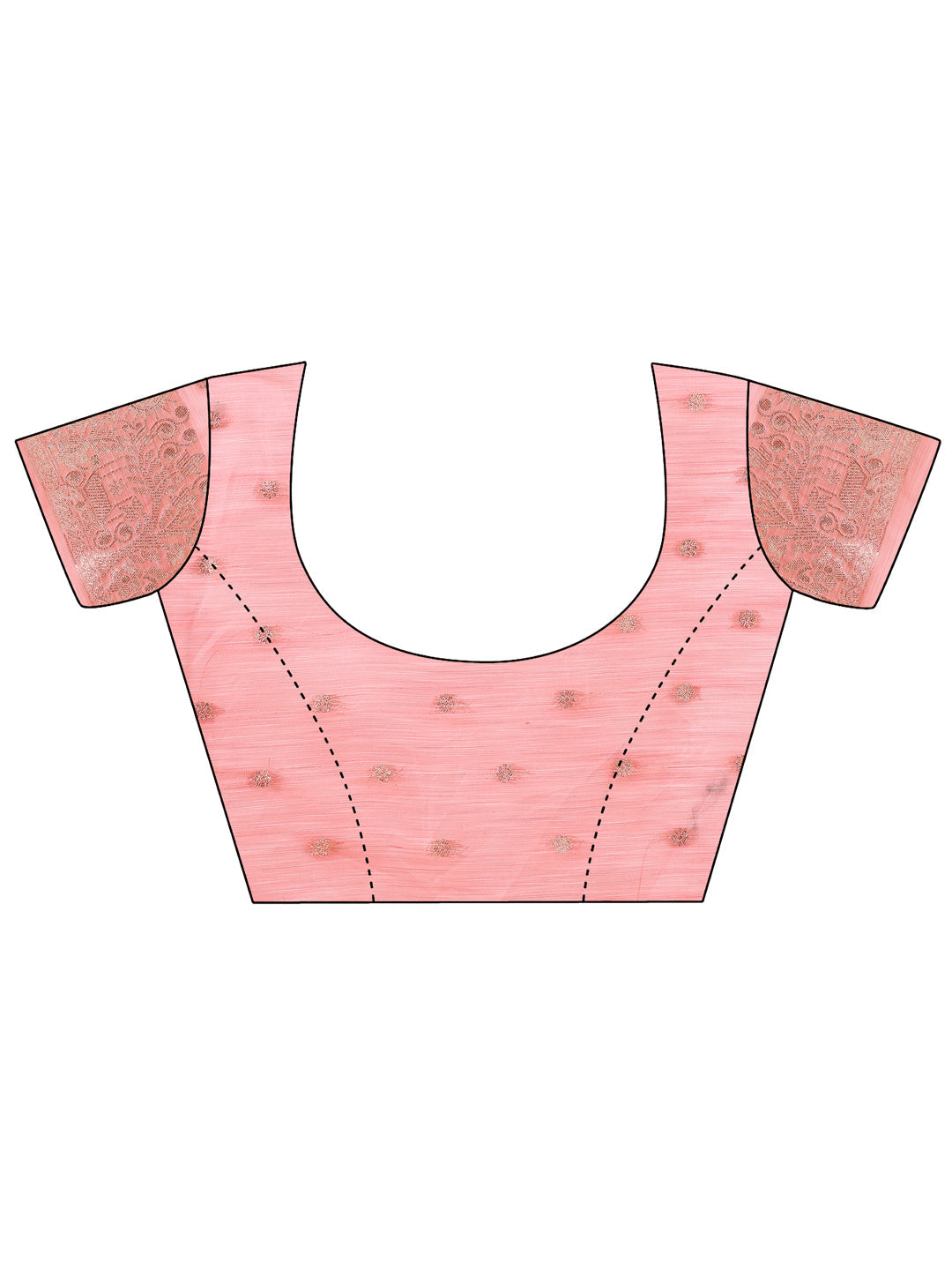 Aanika Women Pink Linen Cotton Saree With UnStiched Blouse - Distacart