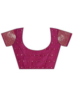 Thumbnail for Aanika Women Purple Lichi Silk Saree With UnStiched Blouse - Distacart