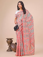 Thumbnail for Aanika Women White Cotton Saree With UnStiched Blouse - Distacart