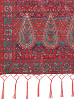 Thumbnail for Aanika Women Red Cotton Saree With UnStiched Blouse - Distacart
