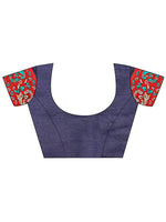 Thumbnail for Aanika Women Red Cotton Saree With UnStiched Blouse - Distacart