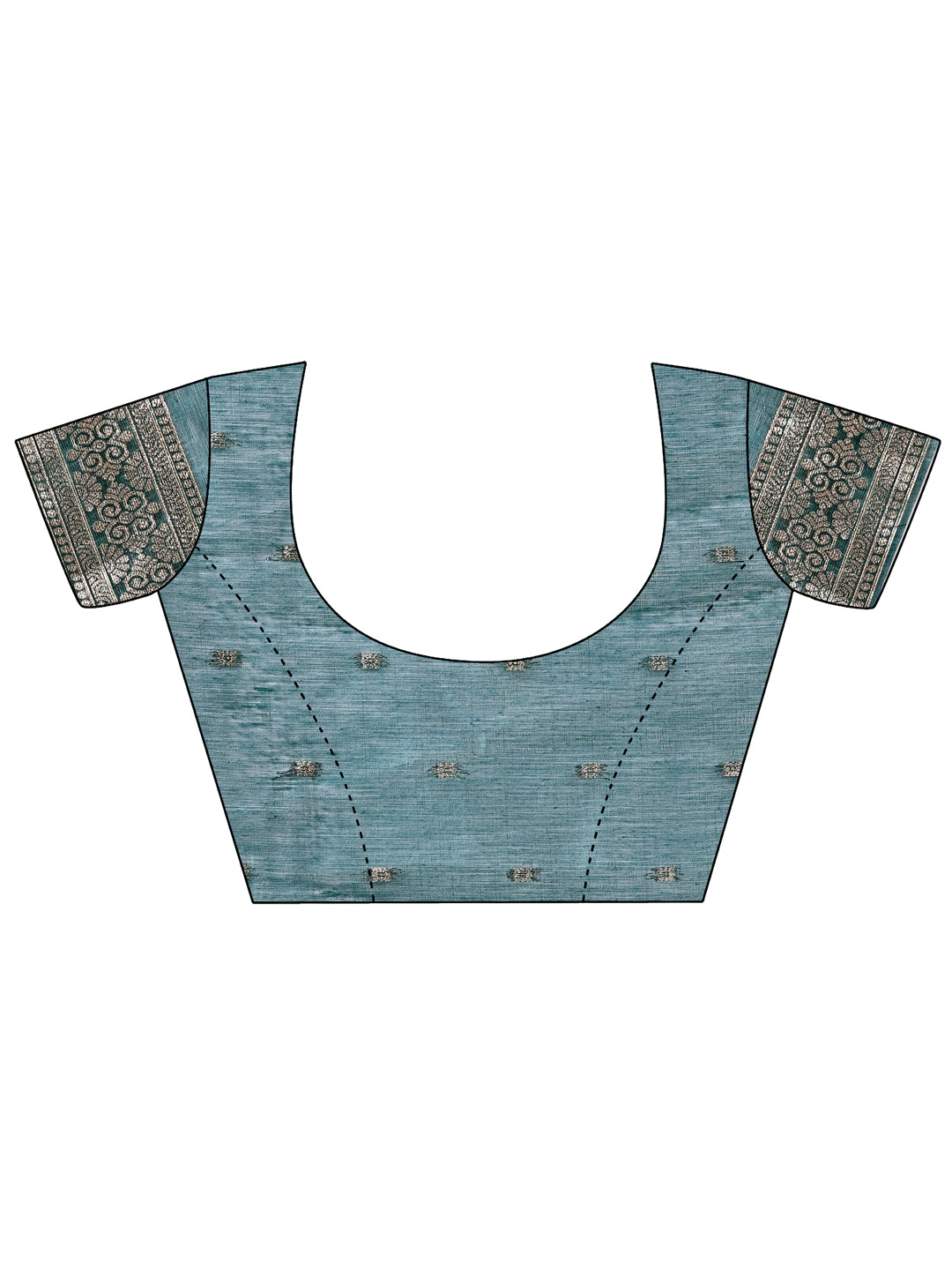 Aanika Women Green Cotton Saree With UnStiched Blouse - Distacart