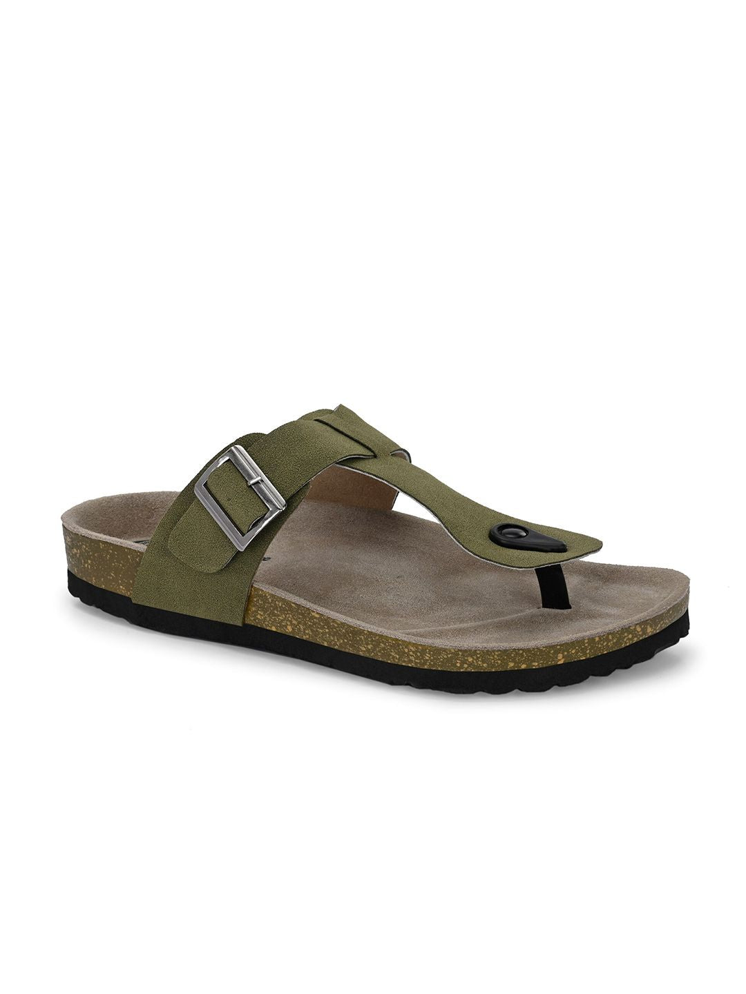 Roadster The Lifestyle Co. Men Green Slip-On Comfort Sandals