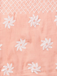 Thumbnail for Aks Floral Printed Pure Cotton Straight Kurta With Palazzos & Dupatta - Distacart