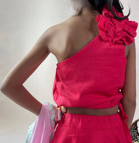 Thumbnail for ArthLife Raspberry Pink Lehnga Set - Distacart