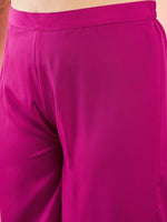 Thumbnail for Sztori Floral Printed Round Neck Straight Kurta With Palazzo - Distacart