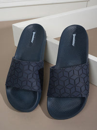 Thumbnail for Roadster The Lifestyle Co. Men Navy Blue Printed Sliders