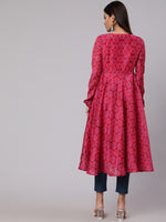 Thumbnail for Aks Tie & Dyed Anarkali Kurta - Distacart