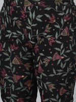 Thumbnail for Sztori Floral Printed Round Neck Straight Kurta with Pant - Distacart
