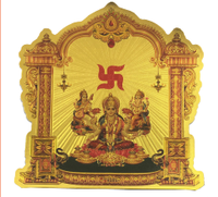 Thumbnail for Stickerbazaar Micro Golden Mandir Sticker Regular