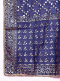 Thumbnail for Anouk Floral Yoke Design Tiered Gotta Patti A-Line Kurta With Trousers & With Dupatta - Distacart