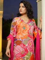 Thumbnail for Kalini Women Floral Printed Regular Kurta with Trousers & With Dupatta - Distacart