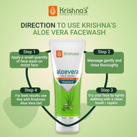 Thumbnail for Krishna's Herbal & Ayurveda Aloe vera Face Wash Gel - Distacart