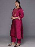 Thumbnail for Sztori Plus Size Yoke Design Regular Patchwork Kurta With Trousers & Dupatta - Distacart