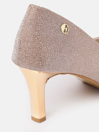 Thumbnail for ELLE Party Slim Heel Shimmer Pumps