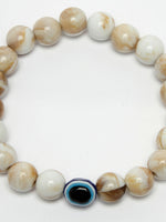 Thumbnail for NVR Men & Women Marble Evil Eye Adjustable Bracelet - Distacart