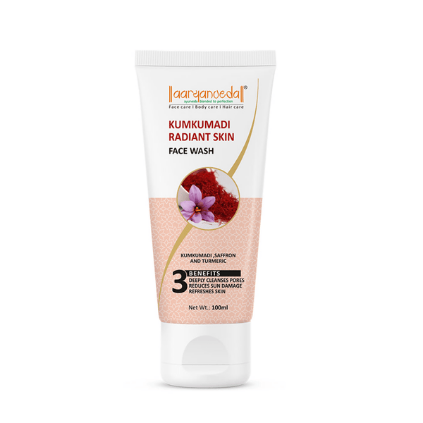 Aaryanveda Kumkumadi Radiant Skin Face Wash - Distacart