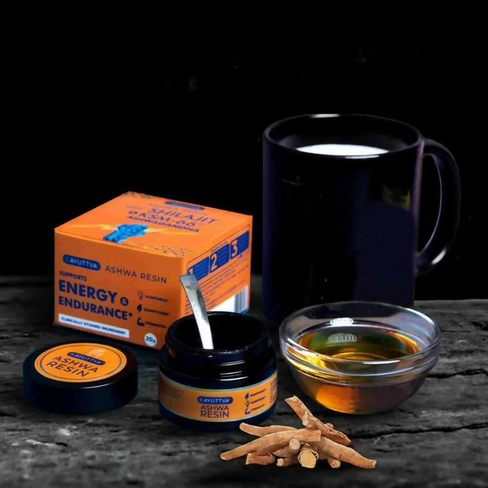 Ayuttva Ashwa Resin With Sj & KSM-66 Ashwagandha - Distacart