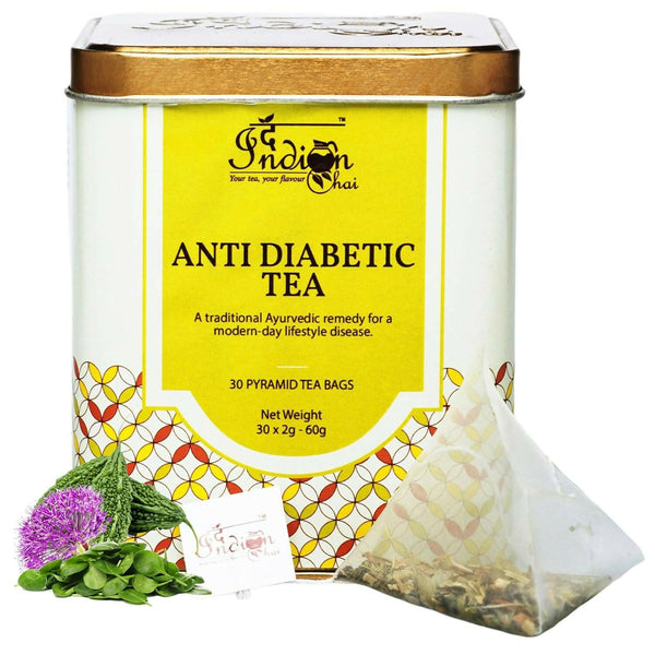 The Indian Chai - Anti Diabetic Tea 30 Pyramid Tea Bags - Distacart